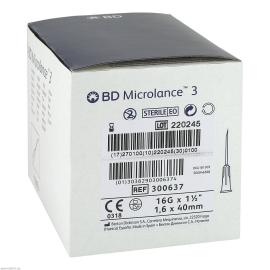 BD Microlance 3 Sonderkanüle 16 G 1 1/2 1,65x40 mm