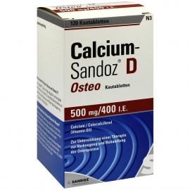 Calcium Sandoz D Osteo 500 mg/400 I.E. Kautabl.